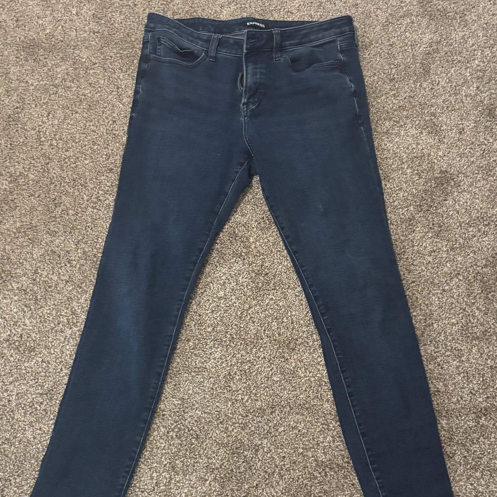 Express Hyper Stretch Skinny Jeans – Dark Wash – Size 31×30
